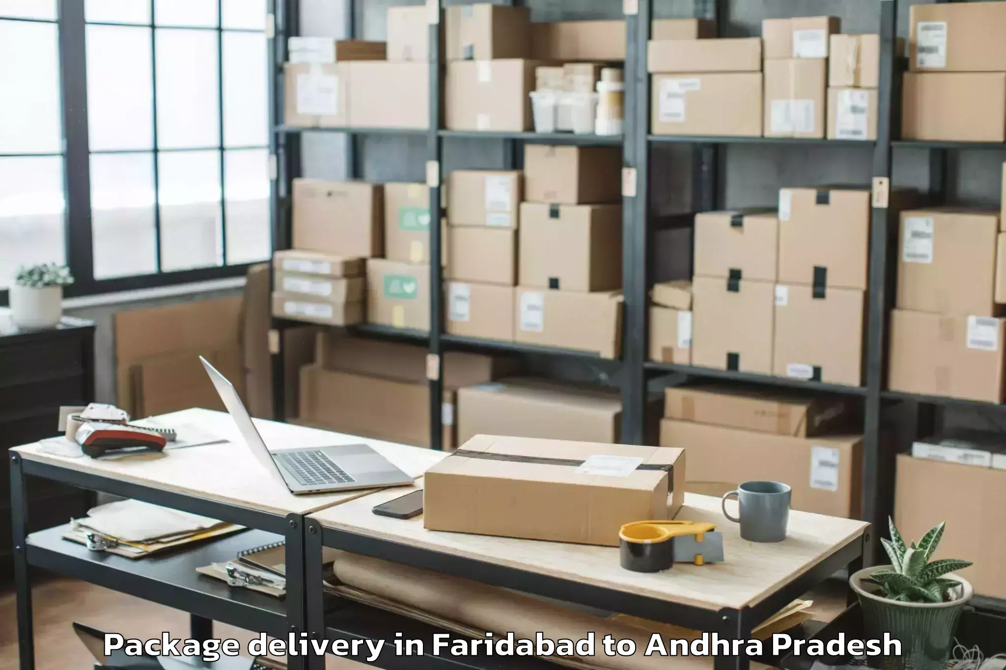 Trusted Faridabad to Dravidian University Kuppam Package Delivery